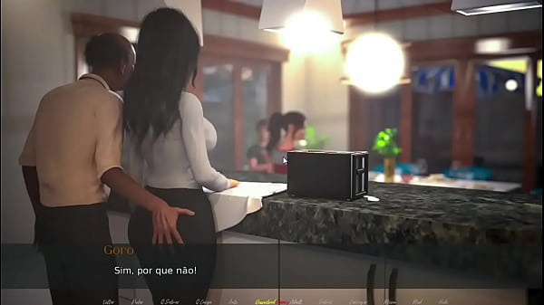 Esposa gosta de brincar com a bunduda de christine na frente da família
